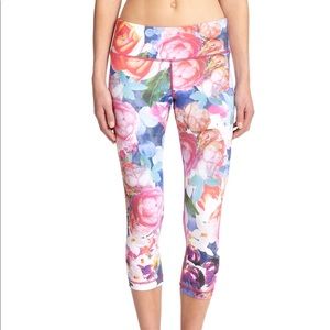 Vimmia Floral Yoga Pilates Crop Leggings Tights XS